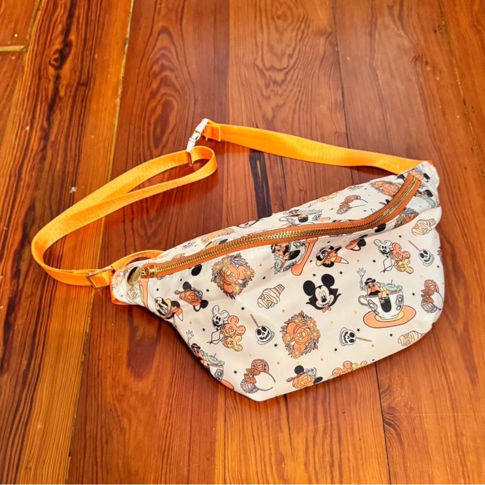 Disney Halloween Print Orange Strap Fanny pack